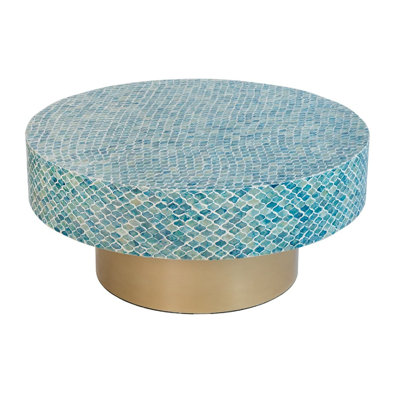 Kheller Pedestal Coffee Table by Bungalow Rose