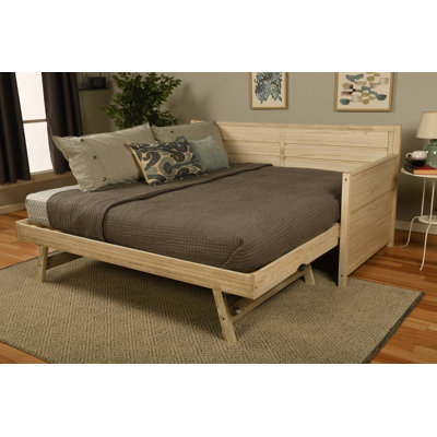 Braunste Twin Wood Daybed with Trundle, Mattresses Not Included by The Twillery Co.