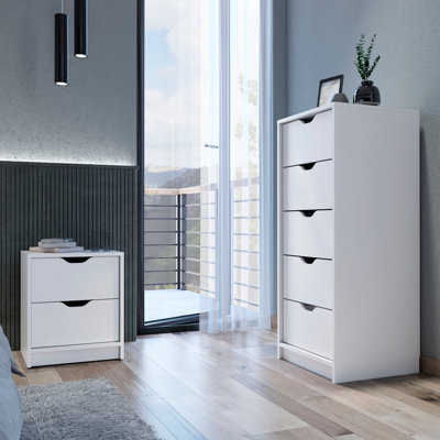 Raymer 2 Piece Bedroom Set, Nightstand + Dresser by Ebern Designs