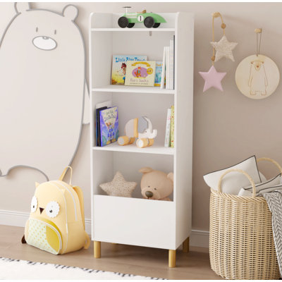 Ailena Kids 4-Tier Bookcase, Children