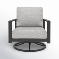 Townsend Metal Outdoor Rocking Chair with SunbrellaCushion by Birch Lane