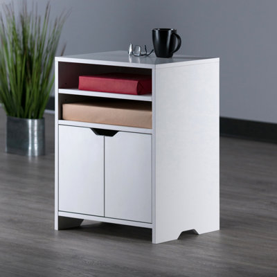 Nova Open Shelf Storage Cabinet, Charcoal by Latitude Run