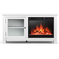 TV Stand for TVs up to 47" With Electric Fireplace , Remote Control & Adjustable Led Flame by Ebern Designs
