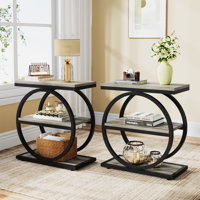 Maneeta End Table Set by 17 Stories