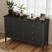 Cydny 6 Drawer 47" W Wood Double Dresser by Lark Manor