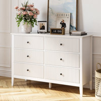 Cydny 6 Drawer 47" W Wood Double Dresser by Lark Manor