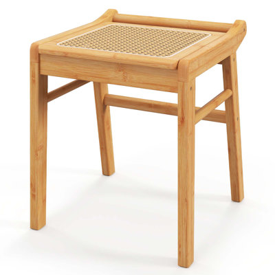 Huftalen Solid Wood Vanity Stool by Bay Isle Home