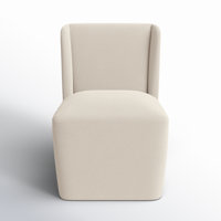 Rylee Unfinished Fabric Wing Back Dining Chair by Ebern Designs