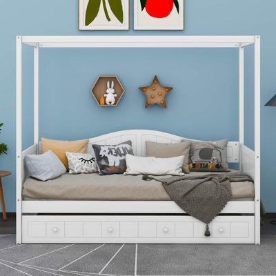 Daybed with Trundle and Canopy by Red Barrel Studio