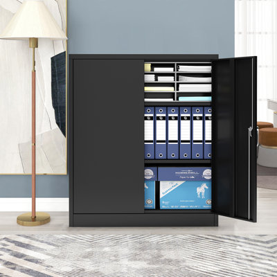 Lilach Steel 2 - Door Accent Cabinet by Inbox Zero