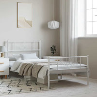 12" Metal Bed Frame with Headboard No Mattress