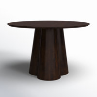Eudia Round 48" Solid Wood Dining Table by Joss & Main