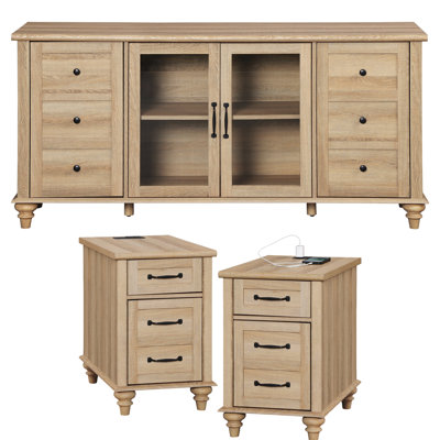 Aarin 3 Piece Coffee Table Set by Darby Home Co