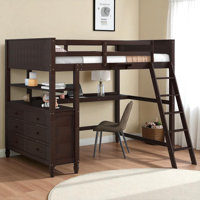 Havannah Kids Loft Bed with Desk and Drawers by Harriet Bee