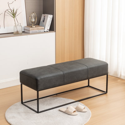Mikhajlo Faux Leather Upholstered Bench by 17 Stories