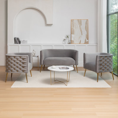 Cristen 3 - Piece Living Room Set by Everly Quinn