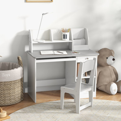Hanshu 35.5" W Writing Desk and Chair Set by Harriet Bee