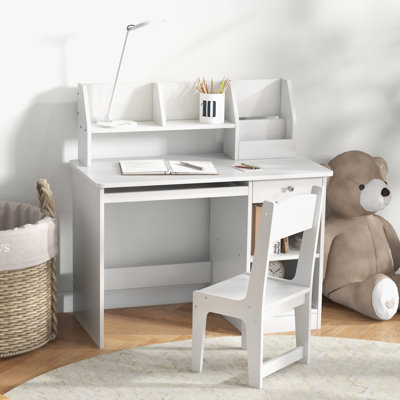 Hanshu 35.5" W Writing Desk and Chair Set by Harriet Bee