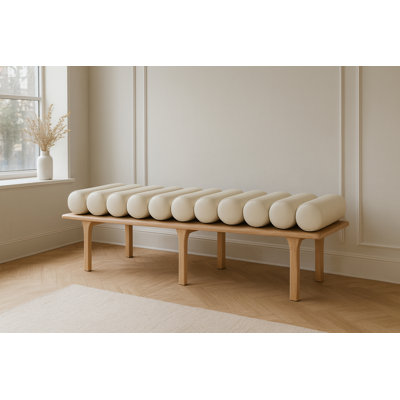 Boutis Faux Leather Upholstered Bench by Wade Logan
