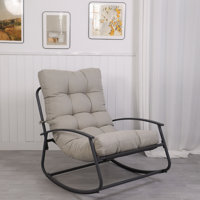 Ghiorghi Metal Outdoor Rocking Chair by Wrought Studio
