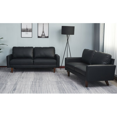 Tewkesbury 2 - Piece Vegan Leather Living Room Set