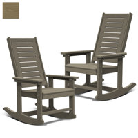 HDPE Outdoor Rocking Chair by Rosecliff Heights