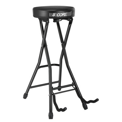 5 Core Guitar Stool Seat Super Comfortable and Durable Guitar Stand Chair with Padded Guitar Holder by 5 CORE