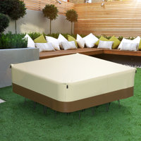 Heavy Duty Patio Dining Table & Chair Set Cover Waterproof Outdoor Furniture Cover by Arlmont & Co.