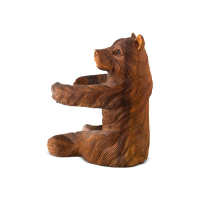 Boid 1 Bottle Solid Wood Tabletop Wine Bottle Rack in Brown by Millwood Pines