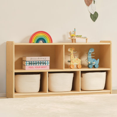 Montessori Shelf 5-Section Aldarcie 23.6" H X 44.6" W Bookcase by Isabelle & Max