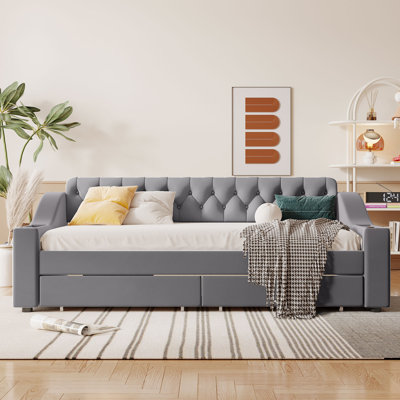 Jalend Upholstered Daybed by House of Hampton