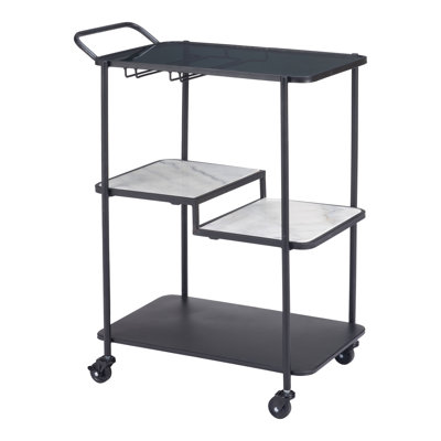 Constanza Metal Bar Cart by Zuo Hospitality