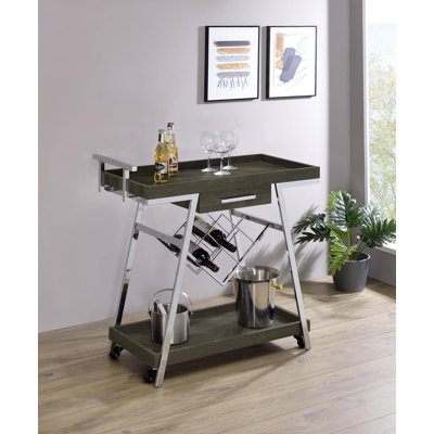 Christel Metal Bar Cart by Brayden Studio