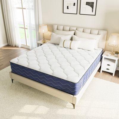Pantela 10"/12" Anti Static Medium Cooling Gel Memory Foam Hybrid Mattress – CertiPUR-US, OEKO-TEX, SGS Certified by Alwyn Home