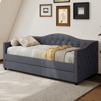 Kaevion Upholstered Daybed with Trundle by Red Barrel Studio