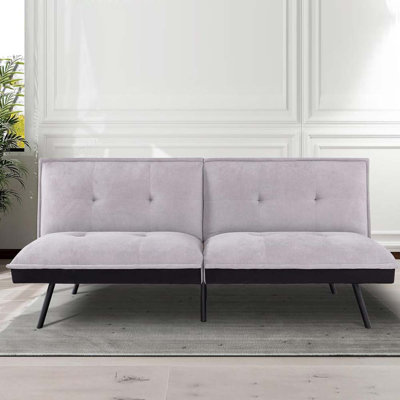 Tarantino Futon Sofa Bed Convertible Couch Modern Loveseat Sleeper Sofa for Living Room, Office by Alwyn Home
