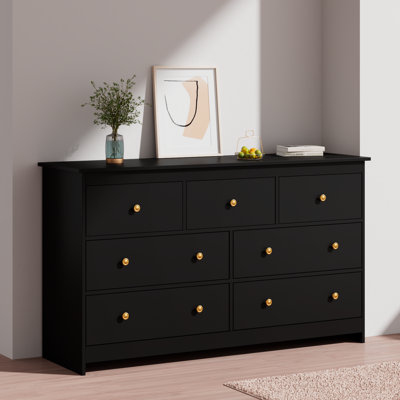 Moad Modern 55"W 7 Drawer Dressers,Bedroom Dresser by Winston Porter