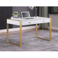 Tucca Rectangular 2 Drawers Reception Desk by Mercer41