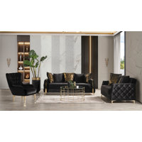 Keivin 3 - Piece Living Room Set by Rosdorf Park