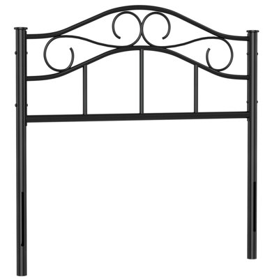 Anary Metal Headboard, Adjustable Height, Steel Curved Headboard , Farmhouse Scrollwork Design by Red Barrel Studio