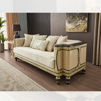 Aneliya Genuine Leather Living Room Set