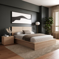 Antonnio 3 Piece Bedroom Set with Bed, Headboard, and Nightstand by Wade Logan