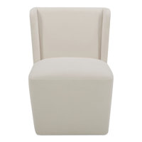Corabeth Upholstered Rolling Dining Chair by Brayden Studio