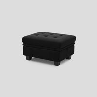 Shavera Upholstered Multifunctional Removeable Storage Ottoman by Mercer41