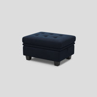 Shavera Upholstered Multifunctional Removeable Storage Ottoman by Mercer41