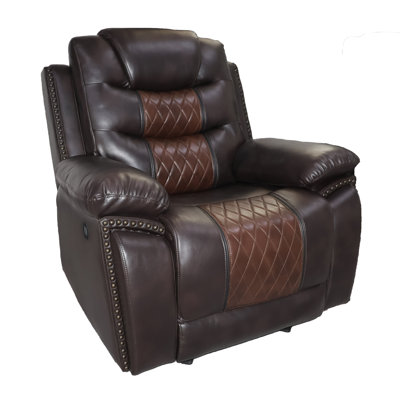 Riek Vegan Leather Recliner by Red Barrel Studio
