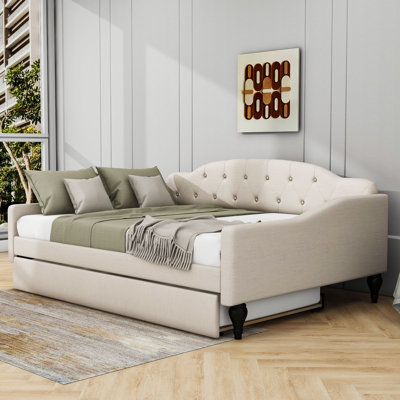 Montrece Upholstered Daybed with Trundle by Red Barrel Studio