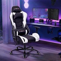 ECOTOUGE Adjustable Reclining Ergonomic Faux Leather Swiveling PC & Racing Game Chair by ECOTOUGE