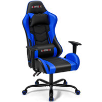 ECOTOUGE Adjustable Reclining Ergonomic Faux Leather Swiveling PC & Racing Game Chair by ECOTOUGE