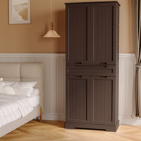 Nahid 71" H Freestanding Pantry Cabinet with 4 Doors, 1 Drawer, and Adjustable Shelves by Winston Porter